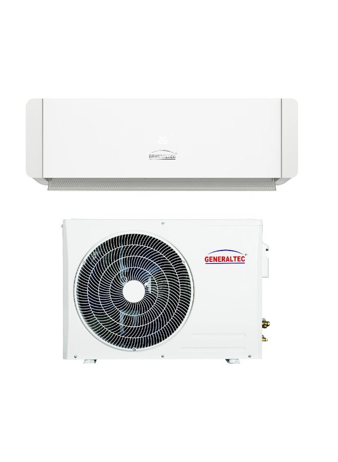 Generaltec 1 Ton Inverter Split Air Conditioner 12000 BTU | T3 Rotary DC Inverter Compressor for UAE Heat, Energy Saving AC, Turbo Cooling, 4D Air Flow, Golden Fin, Low Noise Model GSIAC12IN3S | 5 Years Full Warranty & 10 Years Compressor Warranty 1600 W GSIAC12IN3S White - Image 3