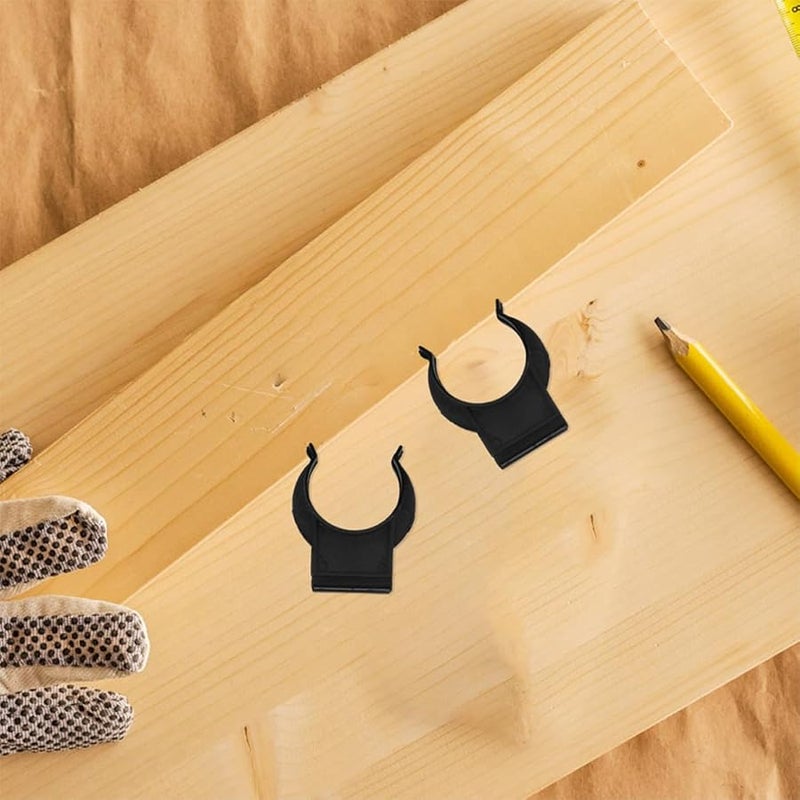 30Pcs Black Cabinet Foot Clips Plastic Plinth Connectors Leg Levelers Anti Slip Toe Kick Fasteners - Image 5