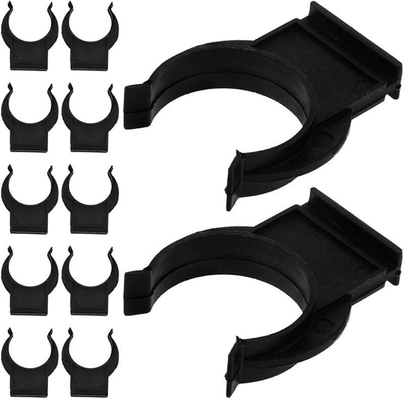 30Pcs Black Cabinet Foot Clips Plastic Plinth Connectors Leg Levelers Anti Slip Toe Kick Fasteners - Image 1