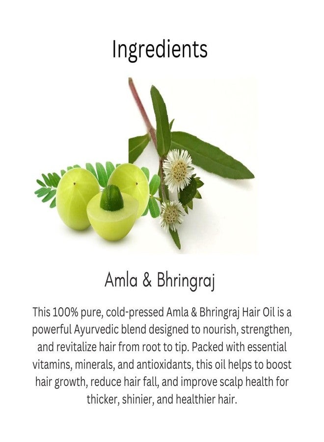 Utkrisht Khadi Amla Bhringraj Hair Oil 210ml | Herbal Hair Oil for Hair Growth, Dandruff Control & Scalp Nourishment | Natural Ayurvedic Oil for Strong, Shiny Hair - Image 4