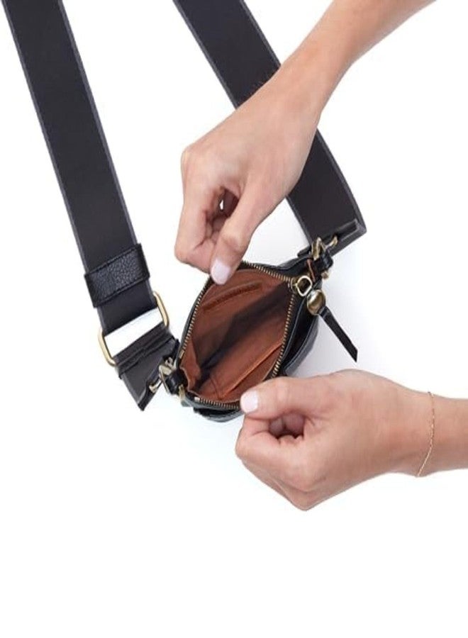 HOBO Cass Leather Phone Crossbody with Adjustable Strap for Gym, Travel, or Everyday - Lightweight and Casual Design for Everyday Essentials, Black - Image 5