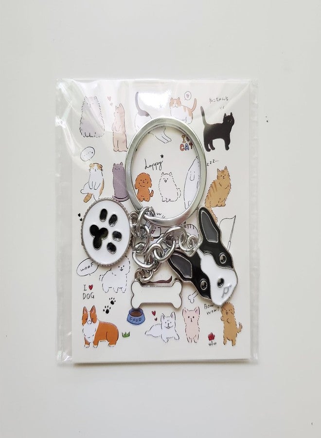 POYAMUSE Enamel Dog Pet Keychain - A Heartwarming Memorial and Adorable Accessory keyring for Dog Lovers-boston - Image 3