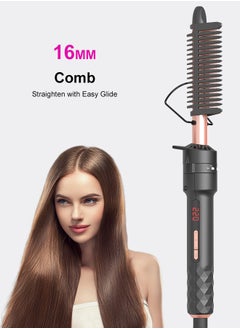 BESTIS 4 IN 1 Curling Iron Set, Curling Wand Set with Hair Straightener and 3 Interchangeable Ceramic Thermal Brush (32-38mm), 10s Fast Instant Heat Up Hair Curling Iron Can Straight and Curly (120°C-220°C)  - Image 5