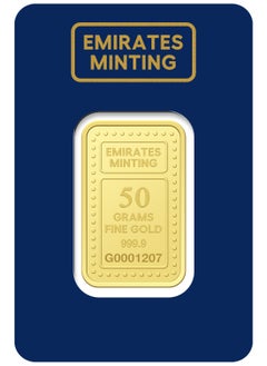 EMIRATES MINTING Emirates Minting 50 Grams 999.9 Purity Gold Bar  - Image 1