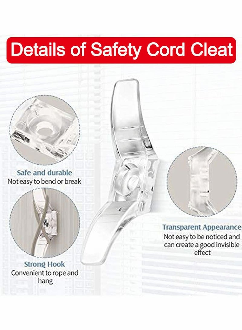Blind Cord Cleats Baby Safety Rope Cleat Hooks Adhesive Holder Window String Child Proofing Wind Up Wrap for Home Office Curtains Sun Screens Shades Ropes (24 Pack)  - Image 4