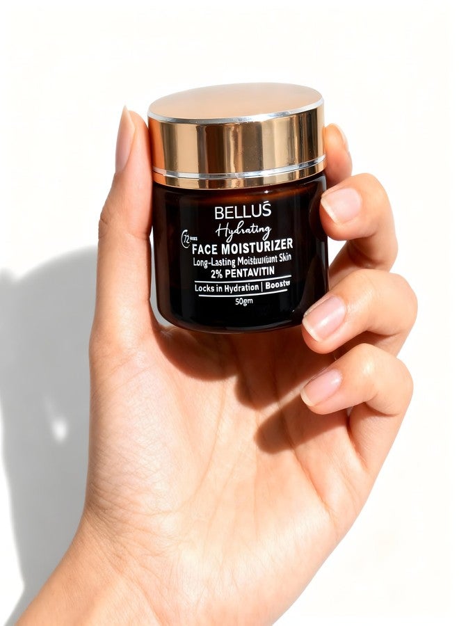 Bellus 72-Hour Face Moisturizer | Deep Hydration & Glow | Lightweight & Non-Sticky | 50g - Image 3