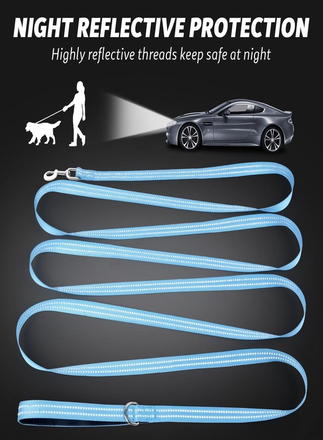 XiaZ Long Dog Leash XiaZ Training Leashes 10/15/20/30/50/100ft Long Lead for Dogs 20ft Training Leash for Outside Blue 20 Foot Nylon Padded Handle Reflective Hiking Yard - Image 2