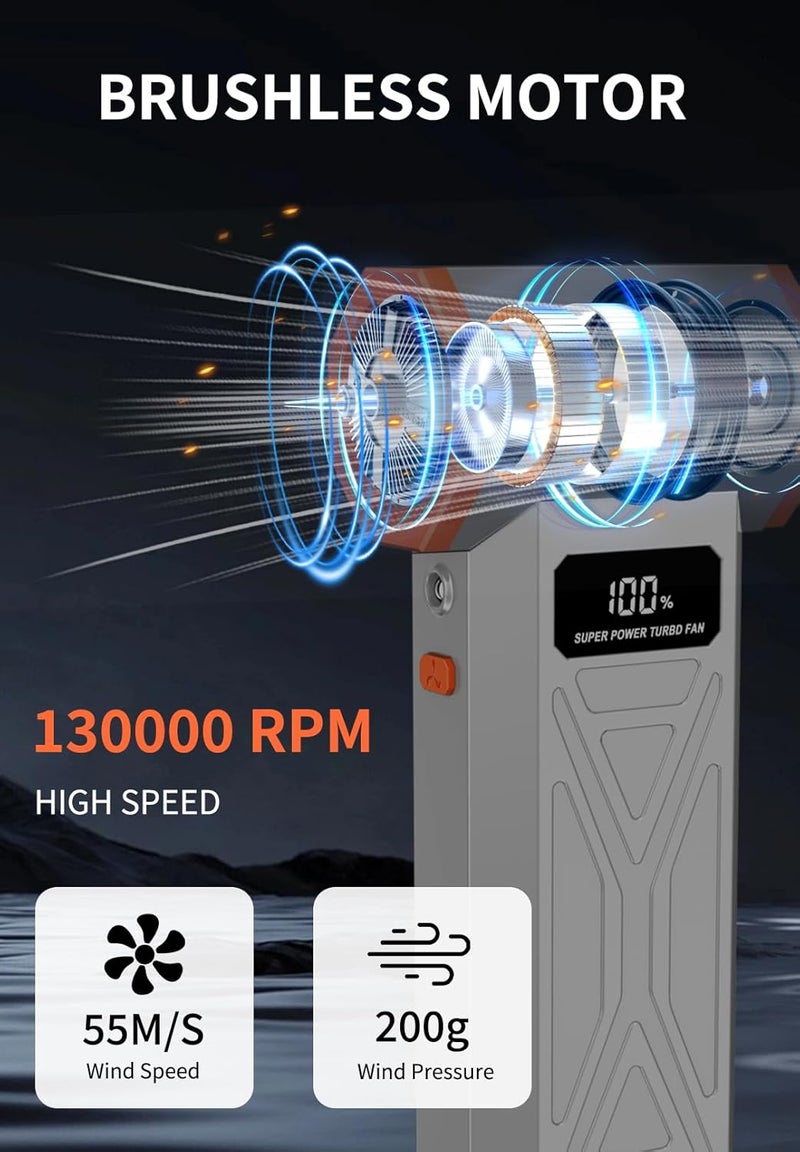 Aicevoos AS-S50 Electric Air Duster - 110000RPM Cordless Mini Blower with Fast Charging - Image 2