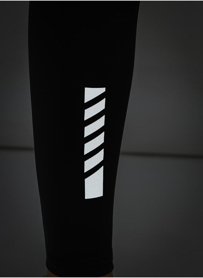Styli - Sports Waist Tapping Dual Calf Reflective Detail 7/8 Leggings - Image 1