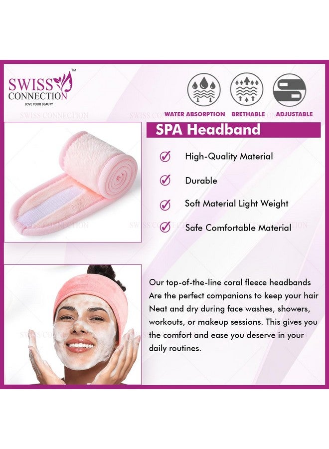 Swiss Connection Headbands for Spa treatments, adjustable cotton | washable | Adjustable size headbands and soft flexible material & Yoga, Gym (Multicolor) (Pack of 6) - Image 3