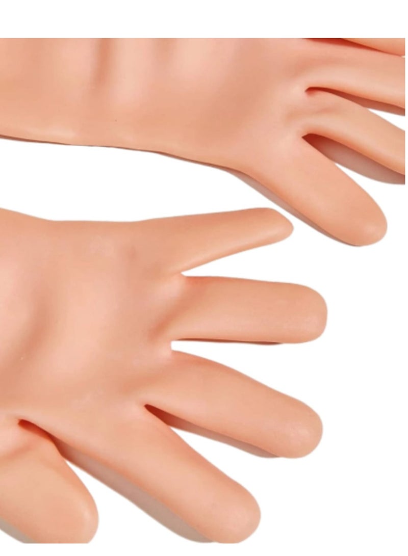 إسكدنيا قفازات ترطيب ومساج اليدين  من السيليكون قطعتين - Image 4