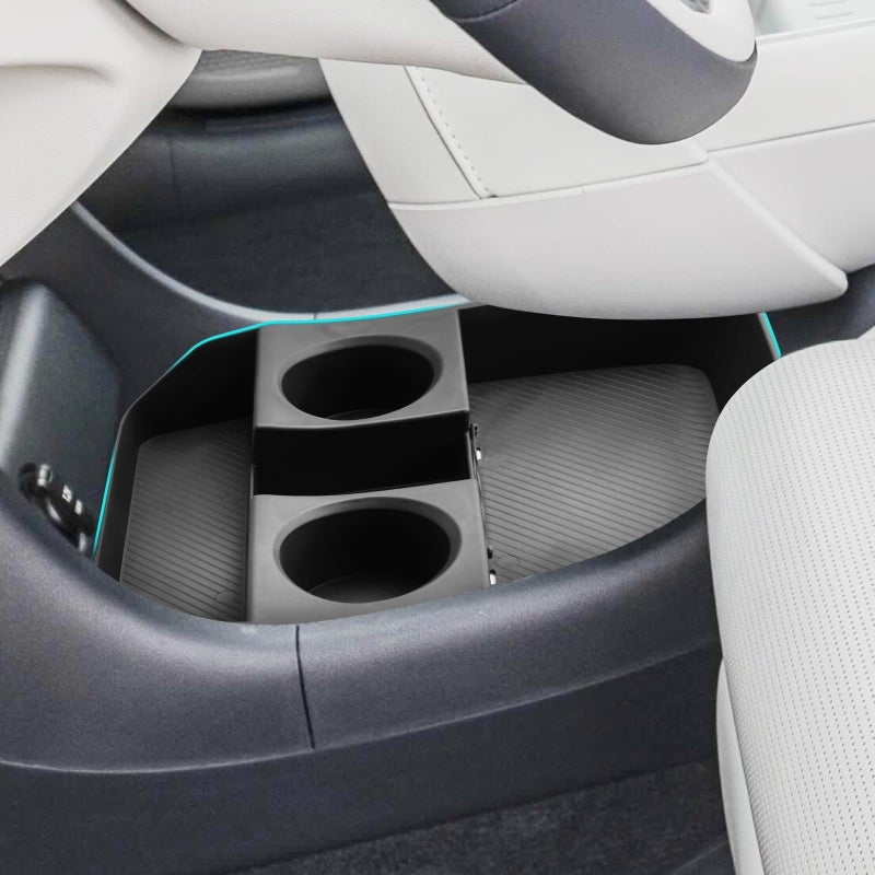 SHAOHAO for 2026 Hyundai Palisade Lower Organizer for 2026 Hyundai Palisade Accessories Under Console Organizer Tray 2026 Palisade LX3 Buttom Insert Stoage Box with Cup Holder Only for 7Seat - Image 3