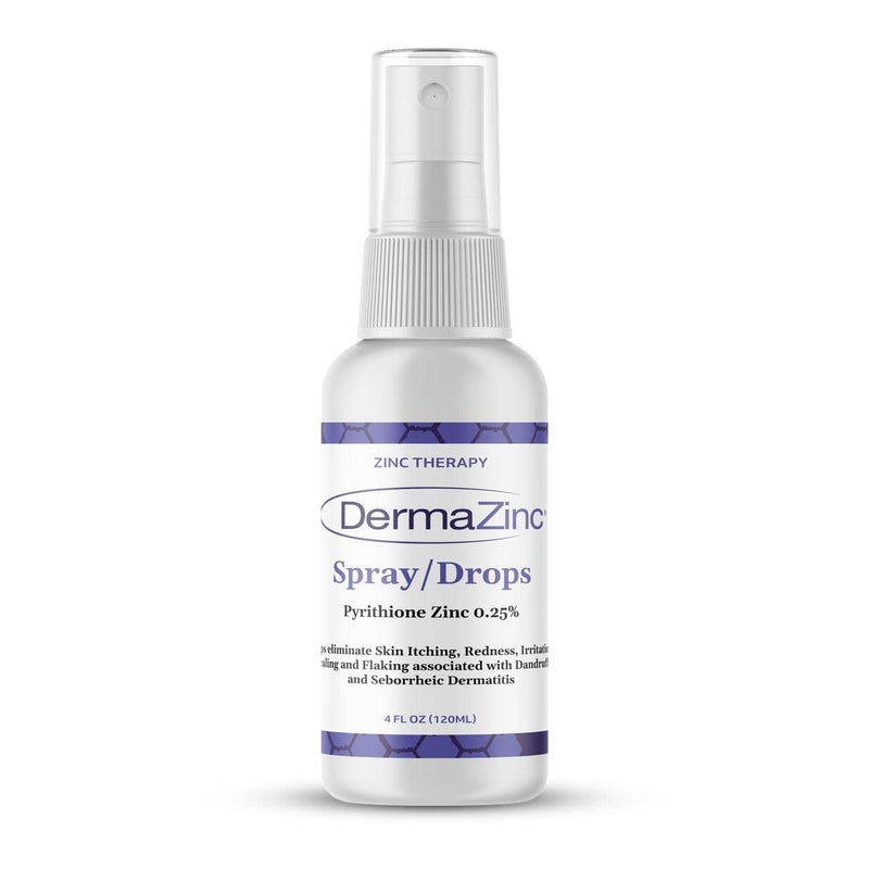 dermazinc DermaZinc Therapy Spray/Drops, Zinc Spray for Skin, Drops, Skin Disorder Relief Spray and Drops for Psoriasis, Dermatitis, Eczema, and Other Skin Condition Symptoms, 4oz