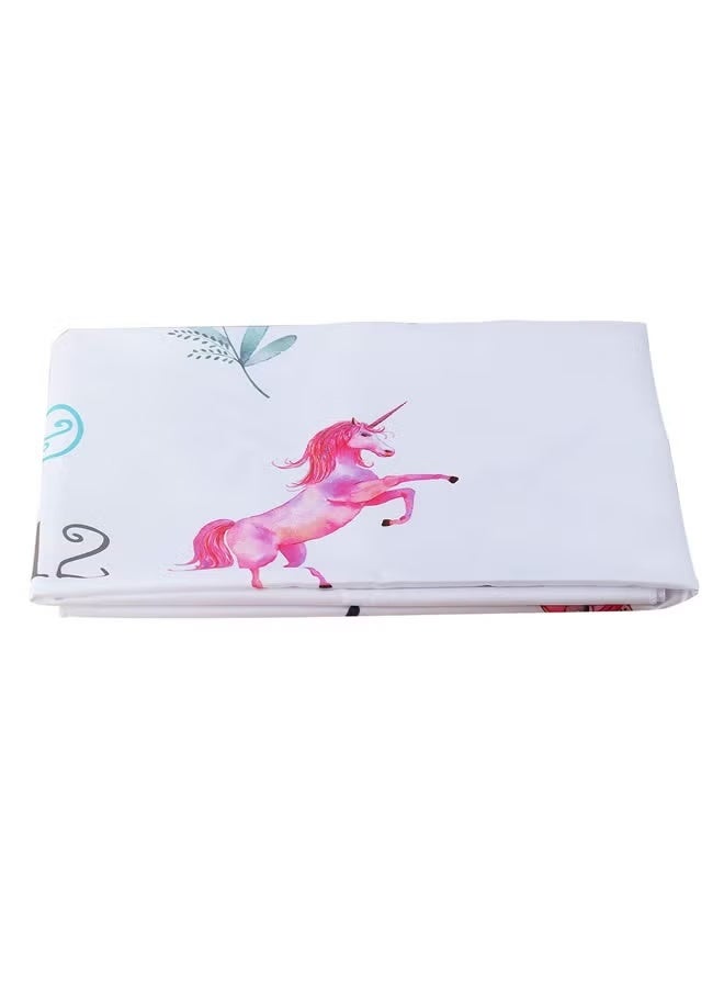 Monthly Milestone Fleece Blanket - Soft Sherpa Baby Blanket with Age Markers (1-12 Months), Photo Prop & Growth Chart - Gender Neutral Prints, Machine Washable & Hypoallergenic - for Newborn Photography, Nursery Decor - Image 2