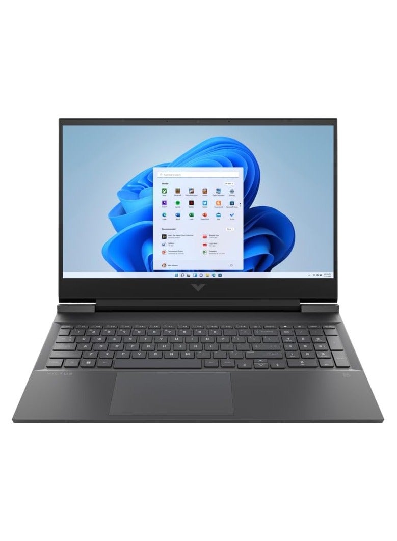 HP Victus 15-fa1043ne Gaming Laptop - 13th Intel i5-13500H 12-Cores, 6GB GDDR6 NVIDIA GeForce RTX 3050 Graphics, 8GB RAM, 512GB SSD, 15.6" FHD (1920x1080) 144 Hz IPS, Backlit Keyboard - Mica Silver English/Arabic ‎Mica Silver - Image 1