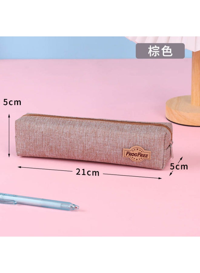 Large-capacity Pencil Case Customized Primary School Students Simple Stain-resistant Pencil Case Uni Pencil Case Printed Logo