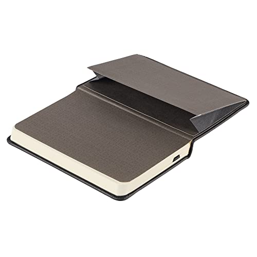 Leatherpress دفتر ملاحظات جلدية كلاسيكية من ليذر بريس، غلاف صلب، إغلاق مرن، صفحات ضيقة السطر، مجموعة إلهام - Image 3