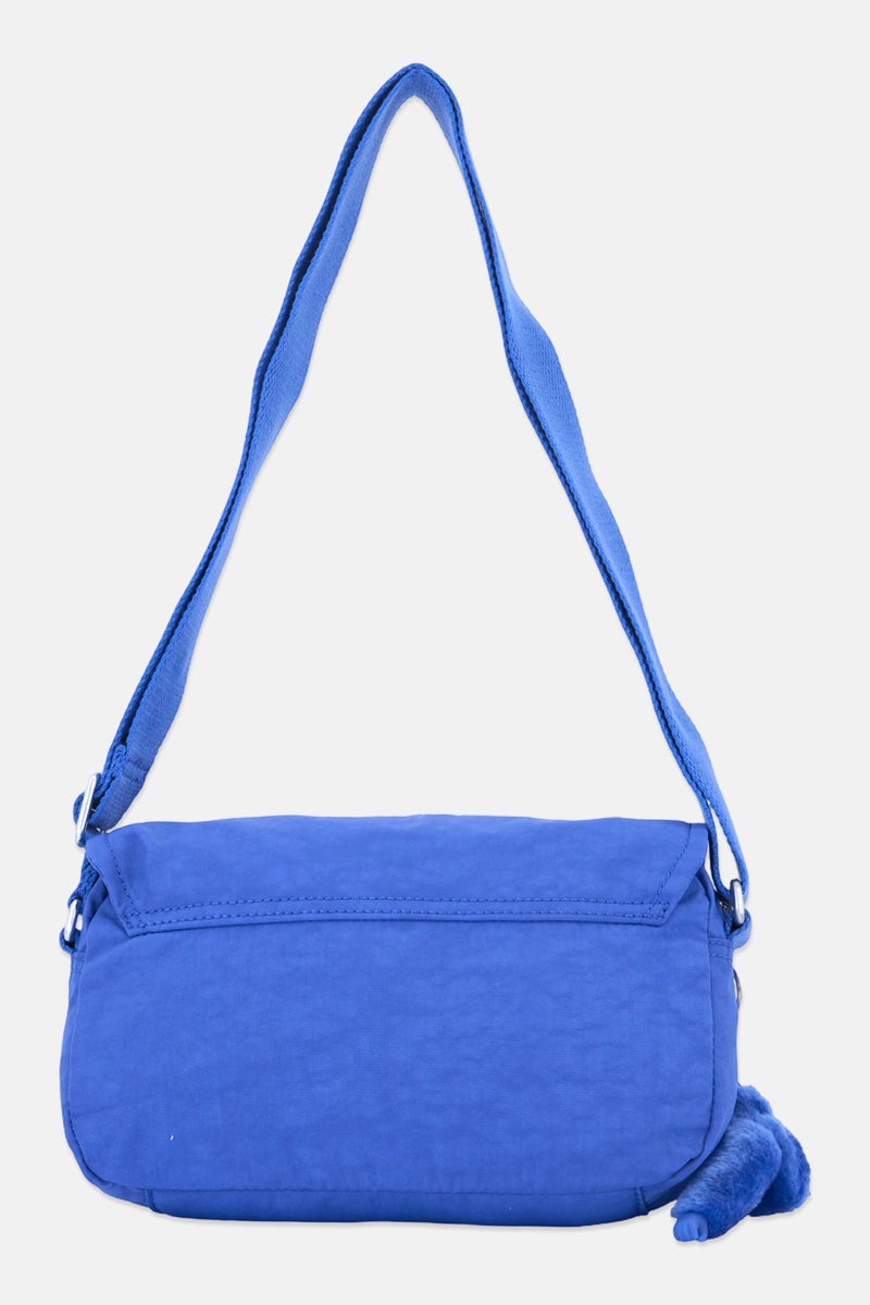 kipling Women Brand Logo Cross Body Bag With Keyring, Blue - Image 2