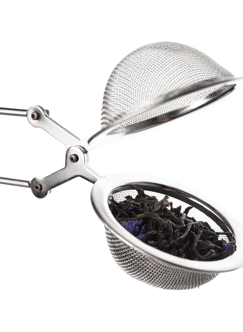 NQOOH Stainless Steel Tea Strainer – 2 Pieces – Herbal Tea Filter with Comfortable Handle – Easy to Clean for Daily Use - Image 2