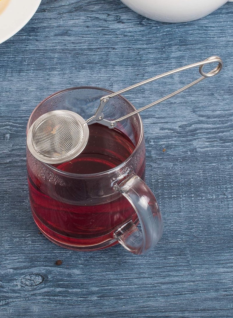 NQOOH Stainless Steel Tea Strainer – 2 Pieces – Herbal Tea Filter with Comfortable Handle – Easy to Clean for Daily Use - Image 4