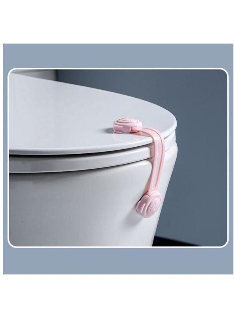 Drawer Lock Secure Lock Cabinet Door Anti-open Baby Protection Against Pinch Pink 3 Pcs - Image 3