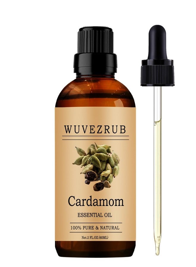 Wuvezrub Cardamom Essential Oils 60ML, Pure Cardamom Essential Oil for Aromatherapy Diffuser - 2 Fl Oz - Image 1