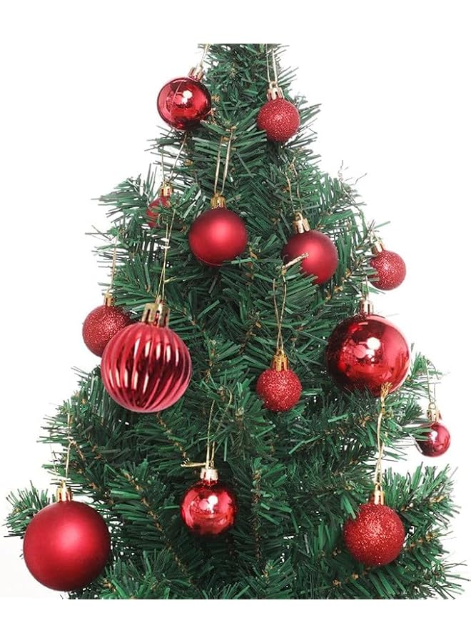 The Bros 27-Piece Red Assorted Christmas Tree Ornaments Set - Lightweight, Durable, Easy to Hang Ornaments - Vibrant Christmas Tree Decorations for Stunning Holiday Decor - Image 3