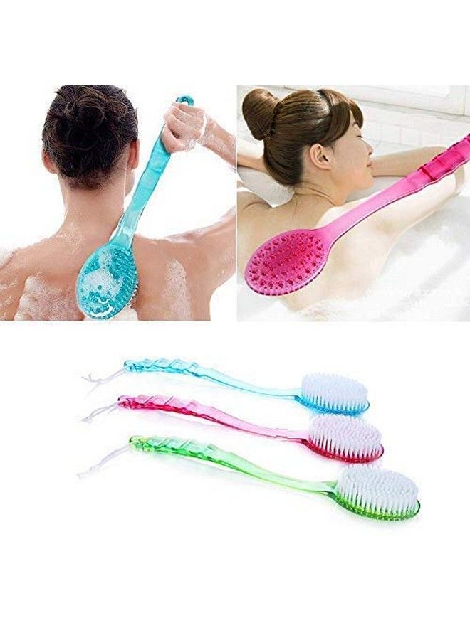 Ekan Long Handel Baping Bath Brush Back Scrub Soft Nylon Bristles Brushing Removes Dead Skin Loofah For Men & Women 20 Grams Pack Of 1 (Color May Vary) - Image 4