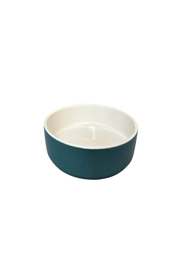 Mirakii Fresh Ceramic Green 600 ml Salad Bowl 1-Piece, Microwave and Dishwasher Safe, for Serving Salad, Pasta and Fruits, (Green) - Image 1