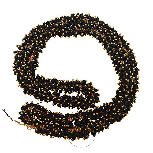 EmbroideryMaterial 3MM Black Loreal Charm Pearls Small Beads for Jewellery Making, Embroidery Work, Bracelet, Craft, Bag, DIY (1300 Pieces) - Image 1
