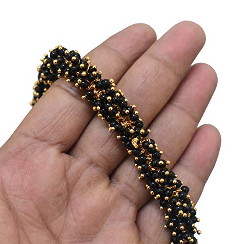 EmbroideryMaterial 3MM Black Loreal Charm Pearls Small Beads for Jewellery Making, Embroidery Work, Bracelet, Craft, Bag, DIY (1300 Pieces) - Image 3