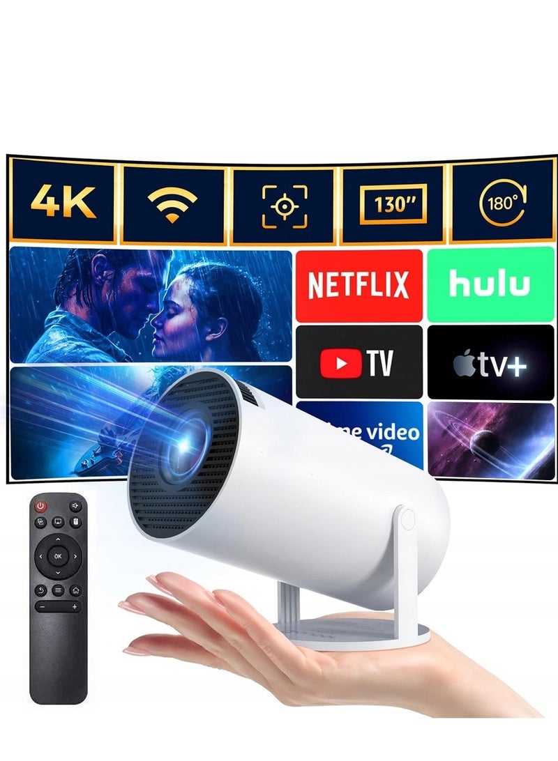 Gemma 2024 Smart 4K portable projector with biult in speakers ,screen mirroring,2.4/5G WiFi, BT 5 - Image 1