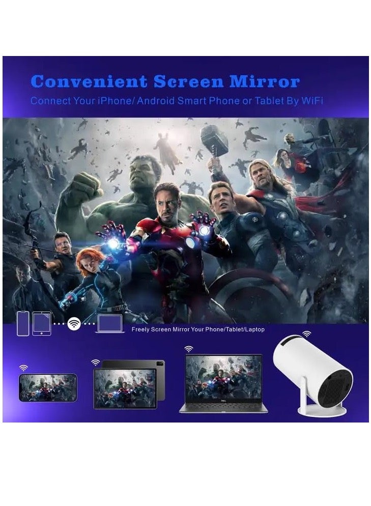 Gemma 2024 Smart 4K portable projector with biult in speakers ,screen mirroring,2.4/5G WiFi, BT 5 - Image 5