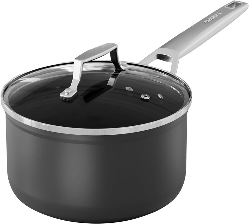 MsMk 2.5 Quart Sauce Pan with lid, Stay-Cool Handle, Burnt also Nonstick, Scratch-resistant, Induction Cooking Pot - Image 1