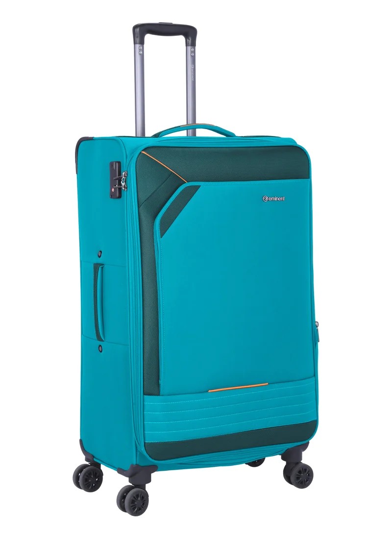 إيمينينت Expandable Trolley Luggage Set of 3 Bag Soft Suitcase for Unisex Travel Polyester Shell Lightweight with TSA lock Double Spinner Wheels E777SZ Green