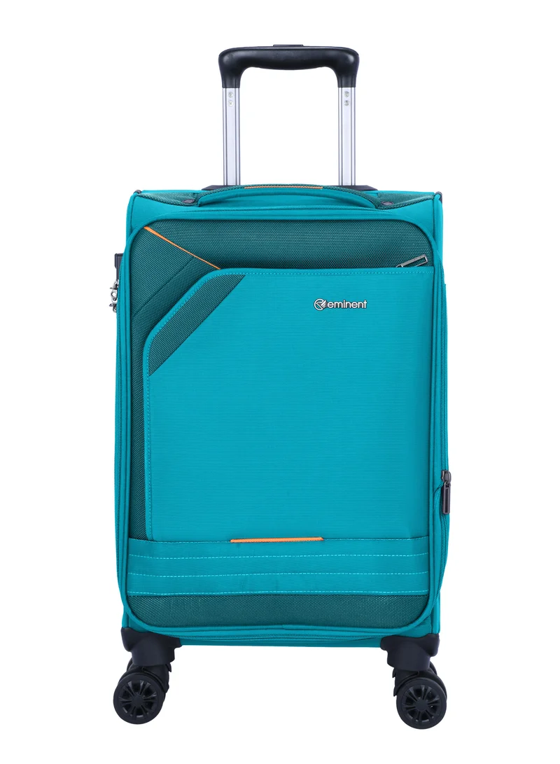 eminent Expandable Trolley Luggage Set of 3 Bag Soft Suitcase for Unisex Travel Polyester Shell Lightweight with TSA lock Double Spinner Wheels E777SZ Green