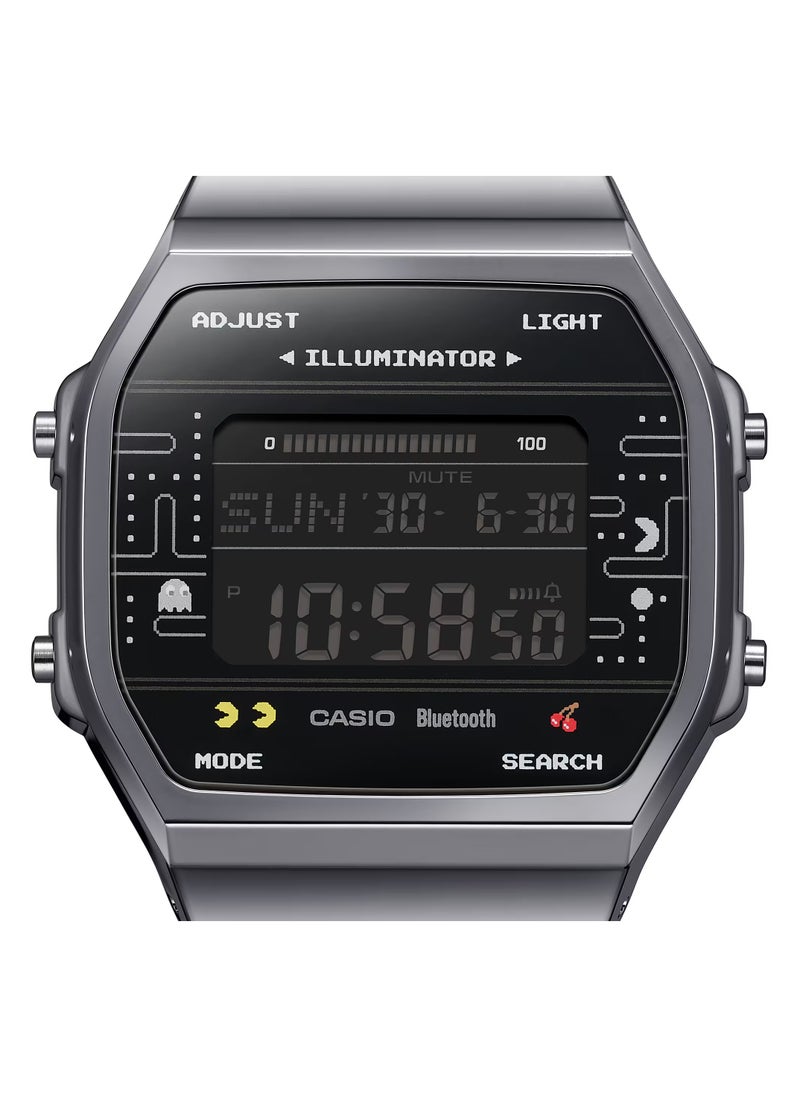 CASIO Pac-Man Edition Digital Bluetooth Stainless Steel Watch ABL-100WEPC-1B  - Image 3