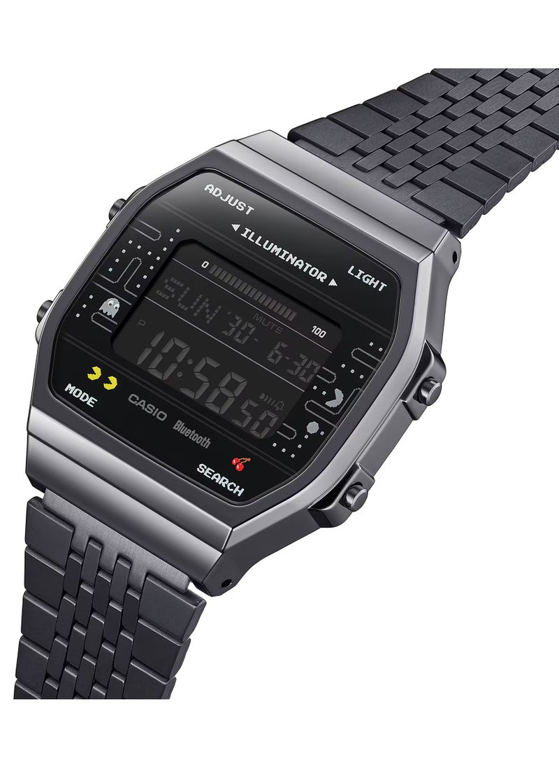 CASIO Pac-Man Edition Digital Bluetooth Stainless Steel Watch ABL-100WEPC-1B  - Image 4