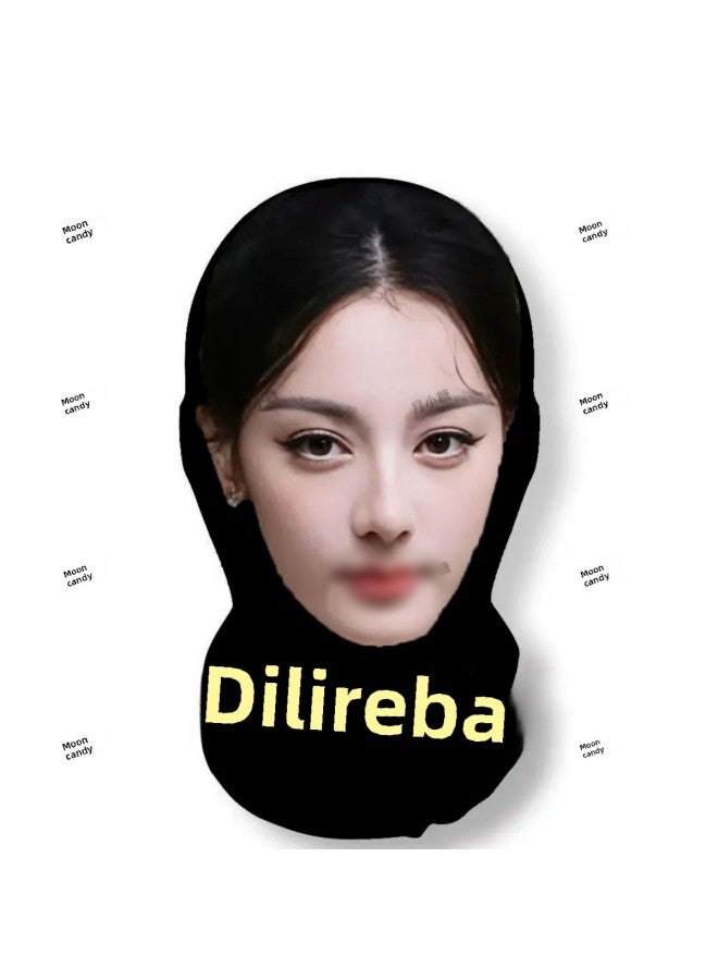 3D Simulation Face Dress-up Funny Headgear Live Props Funny Mask Star Face Spoofs Mask-Color:【yang Mi】one Pack  - Image 5