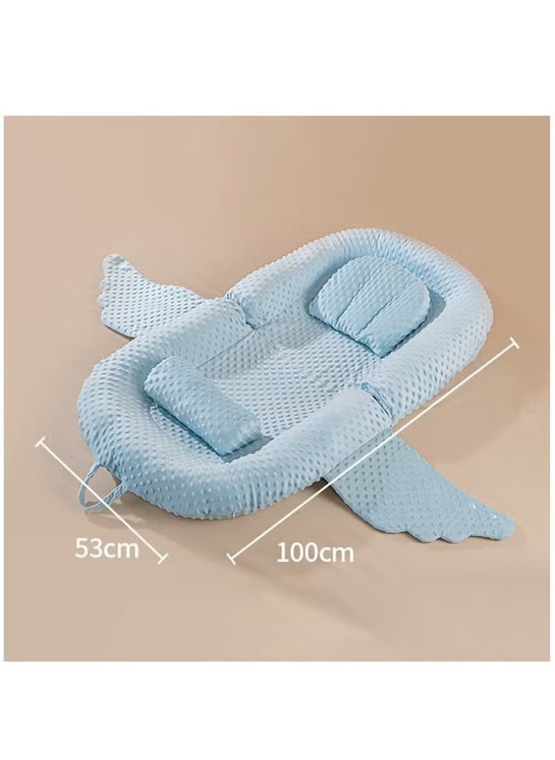 100% Cotton Breathable Baby Lounger Nest, 0 - 12 Months, White
