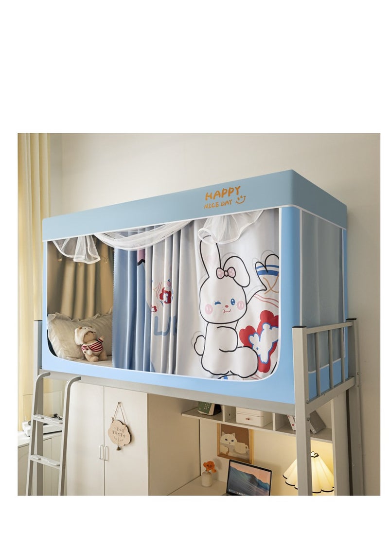 Y&D Bed Canopy Tents Curtain Blackout Curtain Single Bed Tent Curtain Student Shading Cloth Bed Canopy Mosquito Net Student Sleep Privacy Protection  - Image 1