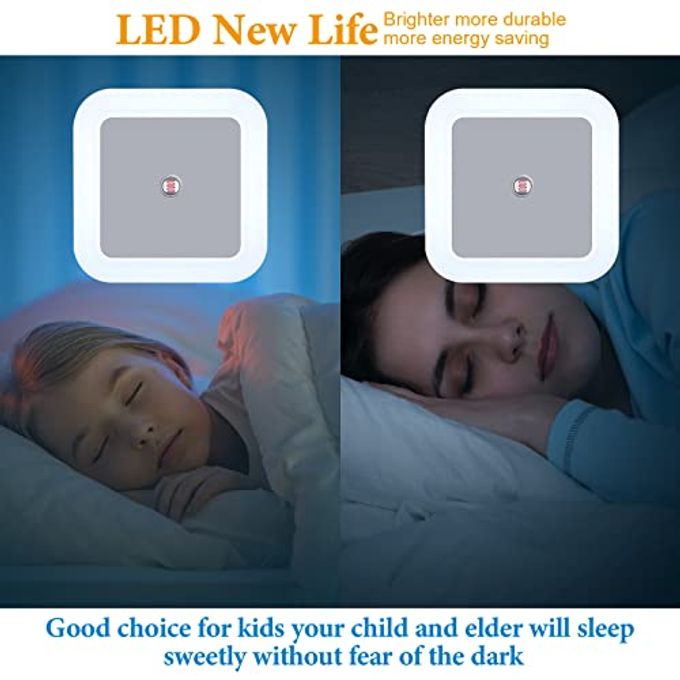 Hortsun 24 Packs LED Night Lights Plug into Wall with Smart Dark Sensor Automatic Hallway Plug in Lights for Bedroom, Bathroom, Toilet, Stairs, Kitchen, Adults(White) - Image 3