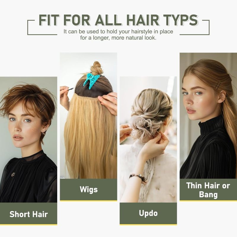 Mini Bobby Pins 1.38Inches 150 Count Durable Rust-Proof Metal - Smooth Round Ends Non-Scratch Black Hair Pins for Women Girls Kids All Hair Types Home Wedding Party Travel - Image 4