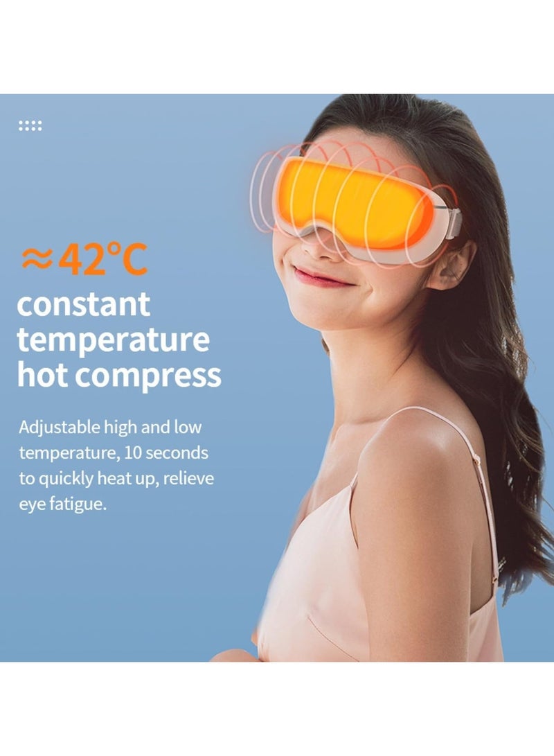 General Smart Steam Eye Mask Electric Eye Massager With Heat And Cooling Multi-Frequency Vibration Constant Temperature Hot Compress For Relax & Reduce Eye Strain  - Image 3