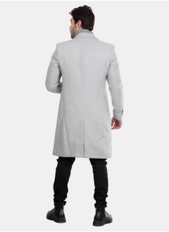WHITE RABBIT Classic Coat With Slanted Pockets Wool Coat  - Image 4
