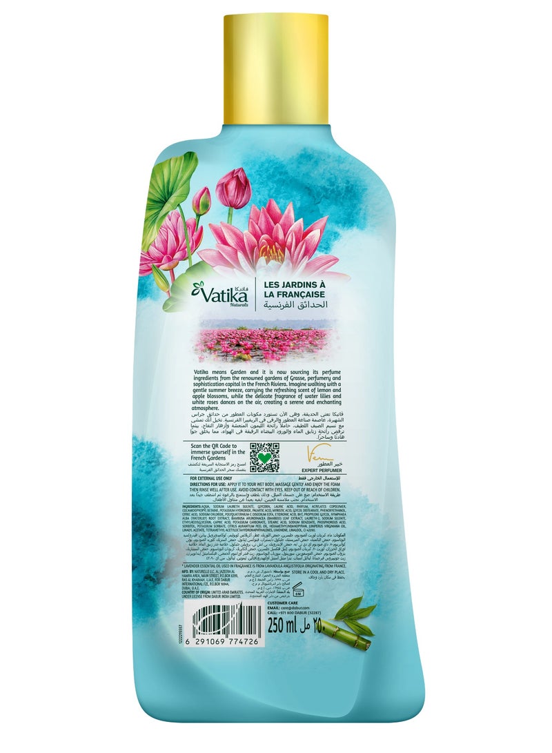 Vatika Naturals Refreshing Waterlily Body Wash 250ml, 24 Hours Long-Lasting Fine Fragrance,For Refreshed & Revitalized Skin, With Essential Oils from France - Image 2