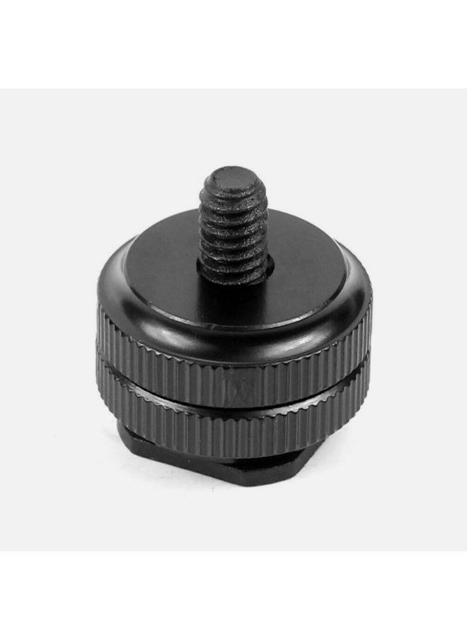 EasyLife Aluminum Alloy 1/4" Standard Screw Head Adapter With Double Nut For DSLR Camera  - Image 1