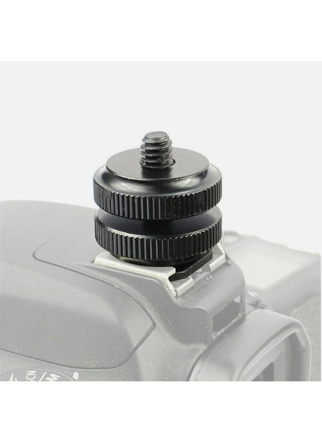 EasyLife Aluminum Alloy 1/4" Standard Screw Head Adapter With Double Nut For DSLR Camera  - Image 3