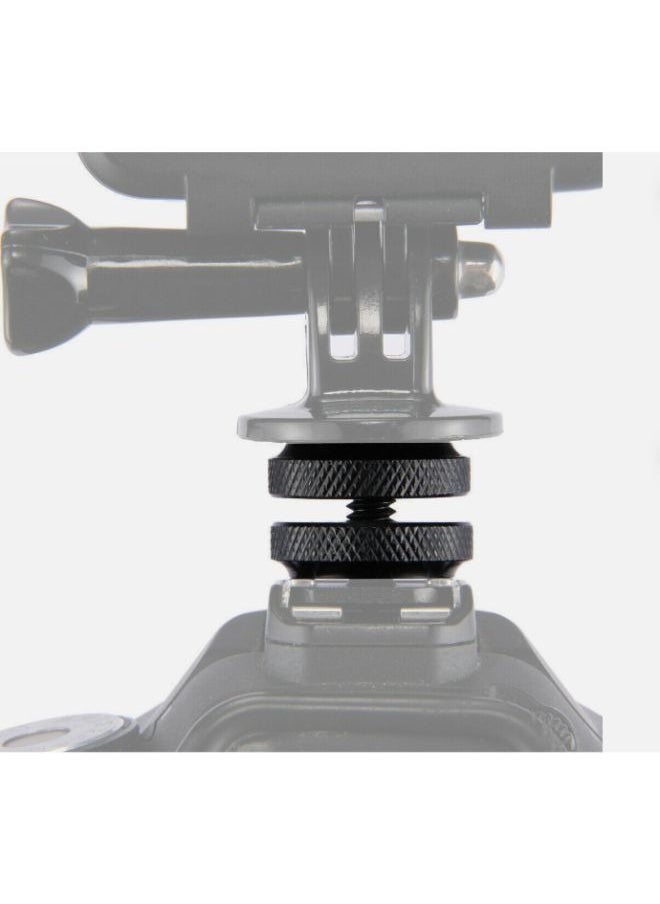 EasyLife Aluminum Alloy 1/4" Standard Screw Head Adapter With Double Nut For DSLR Camera  - Image 5