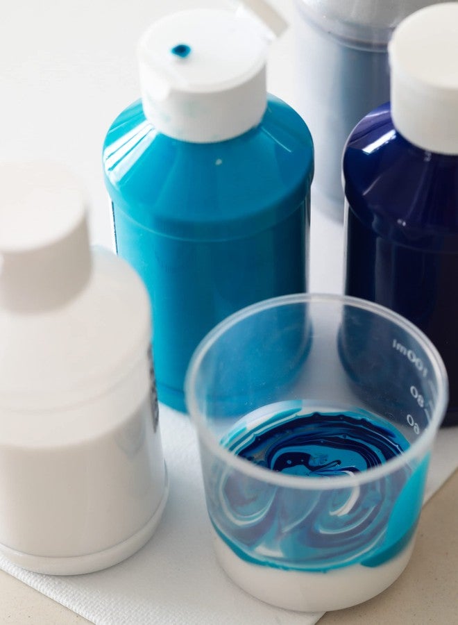 بيبيو مجموعة أدوات الرسم بالصب الأكريليكي من بيبيو - لوازم فنية ورسم، سائل جاهز للصب، زجاجات سعة 118 مل، مجموعة من 6 ألوان متنوعة - Image 2